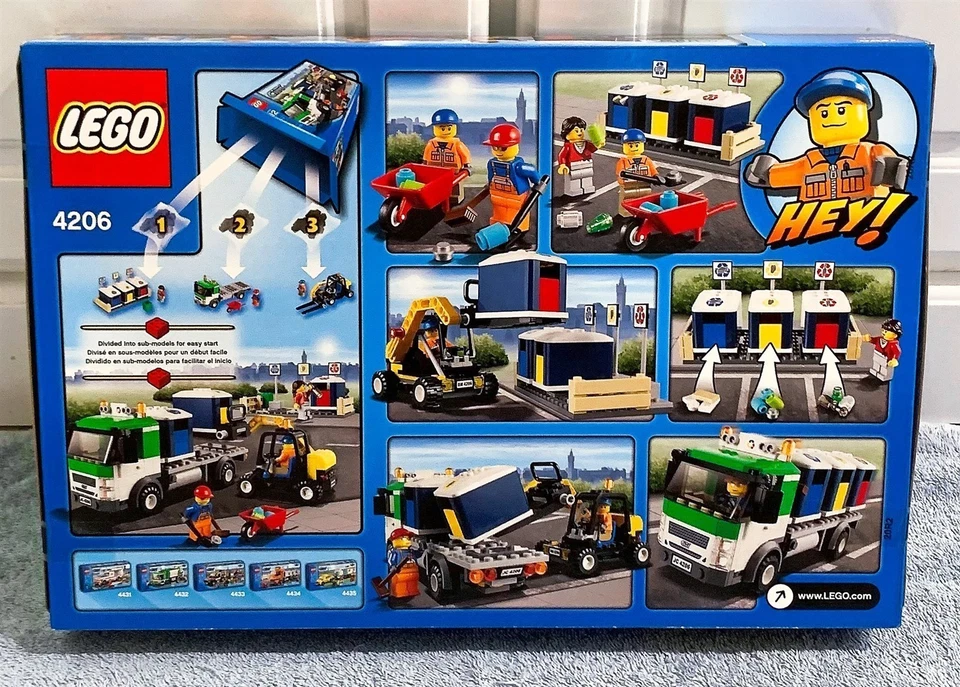 LEGO CITY RECYCLING TRUCK 4206 FACTORY SEALED MINT RETIRED - Image 2 of 4