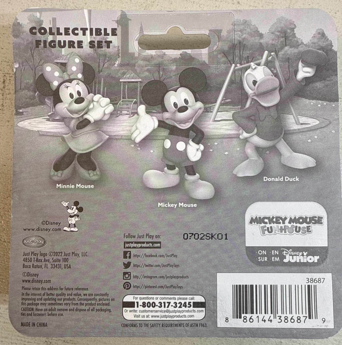 Disney Junior Mickey Minnie & Donald 3 Pack Collectible 2.5in Mini Figures NEW