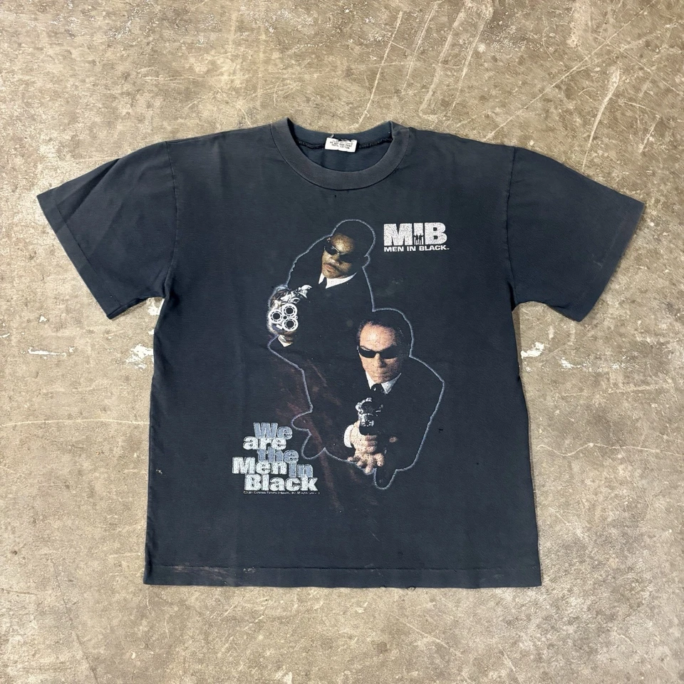 Camiseta Extremadamente RARA De Colección 1997 Hombres en Negro Película Promo Puntada Única Talla Md Foto 3 de 4