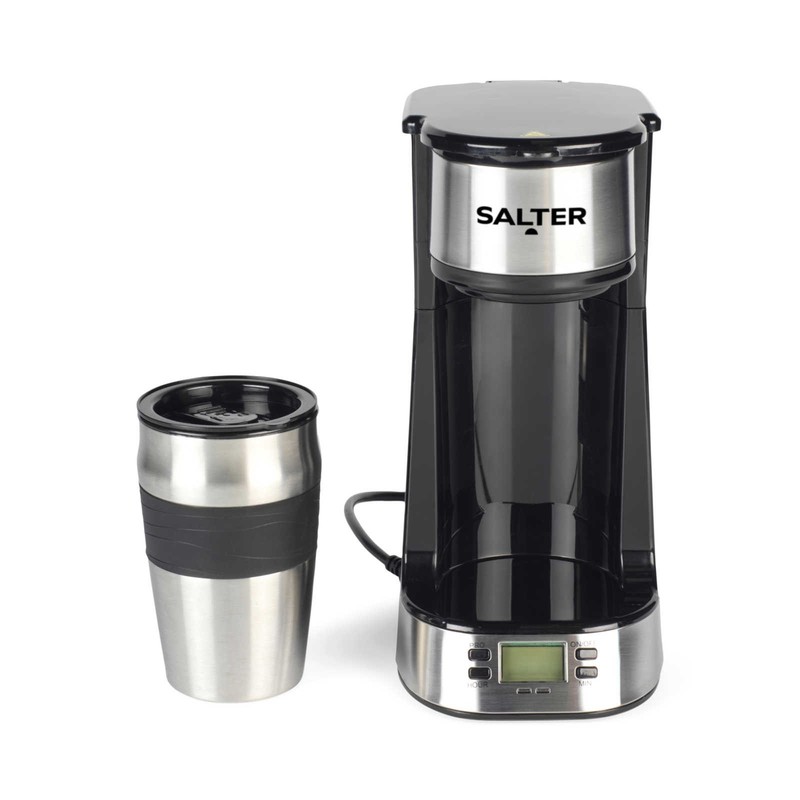 Salter Digital Coffee Maker To Go Fresh Filter Coffee Machine Travel Mug 420 ml