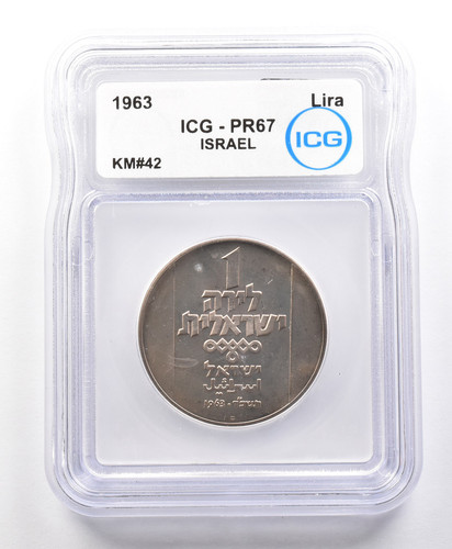 1963 Israel Lira KM#42 PR67 ICG *4240 - Picture 1 of 3
