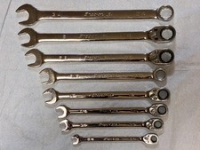 Snap-on 8pc Sae Hybrid Ratcheting Wrench Set No-skip 516-34 Soxrr Soex