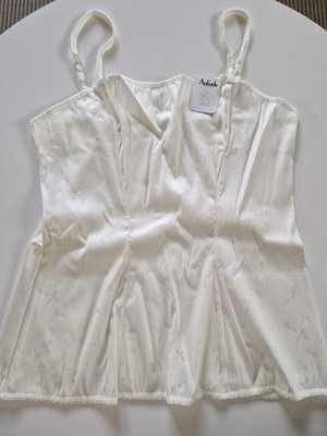 LUXUS PUR: AUBADE Unterhemd, Top FEUILLES 3630, Gr. Large, nacre, NEU&OVP
