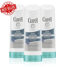 Itch Defense Calming Body Wash Soap-Free Formula with Jojoba Olive Oil 10oz (3-P