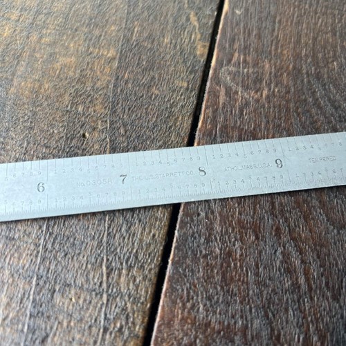 Starrett 18 Inch Tempered Steel Ruler (USA)