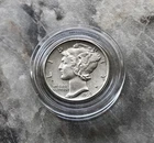 1939-D  SILVER MERCURY DIME IN BU CONDITION.