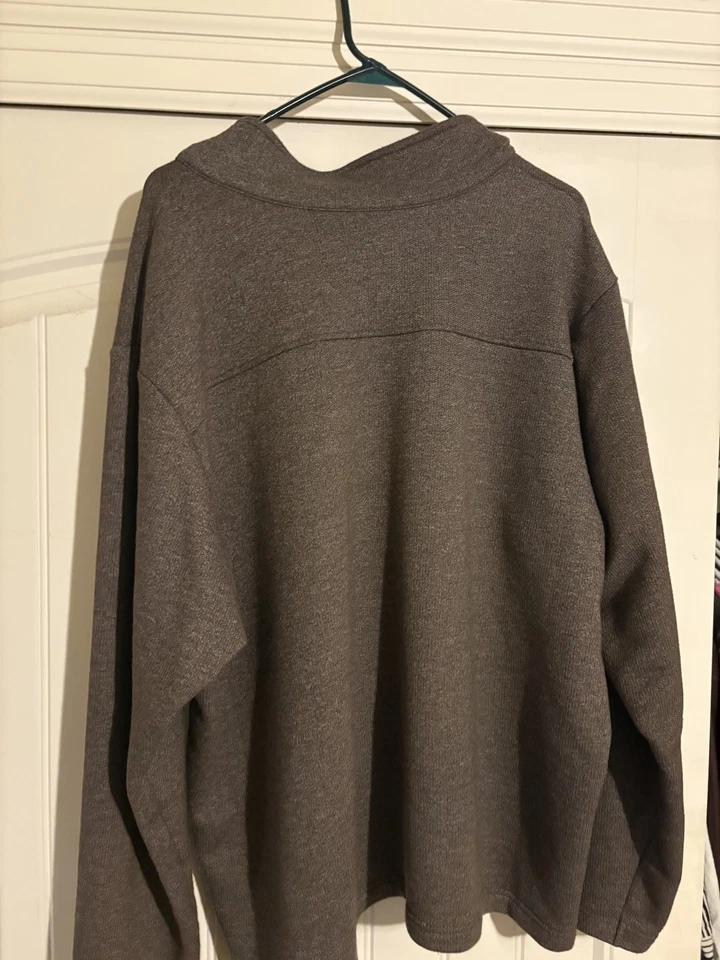 Columbia 1/4 Cremallera Polar Sudadera Para Hombre XXL Marrón Manga Larga Exterior Foto 2 de 3