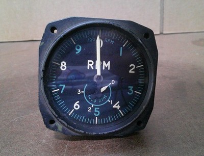 Aircraft RPM Indicator General Electric P/N 8DJ13AFF As Removed