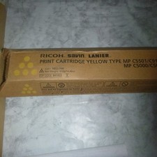 Genuine Ricoh Savin Lanier MP C5501 Yellow 841453 Print Cartridge NEW