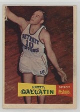 1957-58 Topps Harry Gallatin 62 Rookie Rc Hof 0ls 1957-58 Topps Harry Gallatin 62 Rookie Rc Hof 0ls