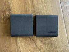 2x Cubiertas de Parrilla de Altavoz SOLO para Bose Double Cube Acoustimass Gris Desteñido