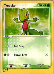 Treecko 76/109 Reverse Holo EX Ruby & Sapphire