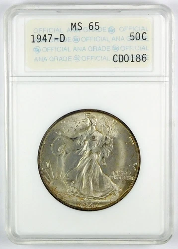 Photo of a 1947-D Walking Liberty Half Dollar from an eBay listing that sold on Jul 23, 2026