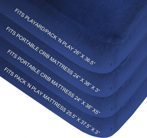 4er Pack Spannbettlaken Pack N Spiellaken Weich & Atmungsaktiv Babylaken Mehrfarbig - Bild 18 von 32
