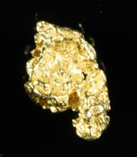 Alaskan-Yukon BC Gold Rush Natural Gold Nugget 0.09 Grams Genuine 7081.22 per troy oz
