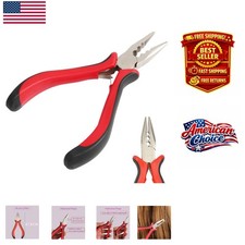 Rust-Resistant 3-Hole Hair Extension Tool with Non-Slip Grip - Easy DIY Usage