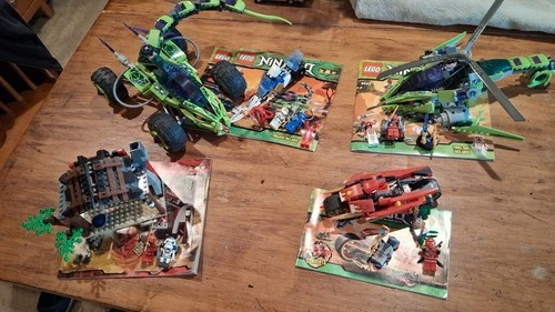 Lego Ninjago Incomplete sets: 2508, 9441, 9443, 9445