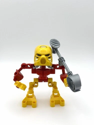 2003 LEGO Bionicle  8594 Matoran of Mata Nui Jaller Warrior Figure with manual