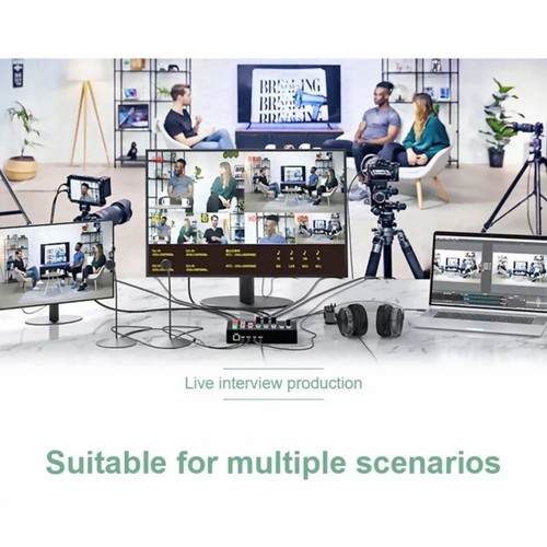 Plug&Play 4K Video Switcher HDMI Kamera Stream Live-Produktion Broadcast Station - Bild 7 von 15