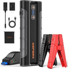 ASPERX AX2500 Jump Starter, 21000mAh 2500A Battery Jump Starter 12V Grey
