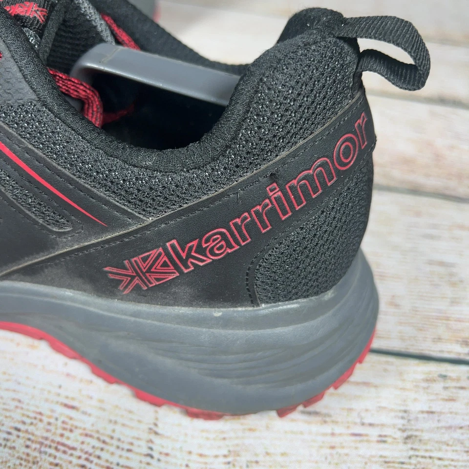 Karrimor Caracal TR 19 Trail Running Zapatos Negro Gris Rojo Para hombres UK 11 EU46 US 12 Foto 2 de 4
