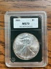 2003 MS70 American Silver Eagle Dollar Slab