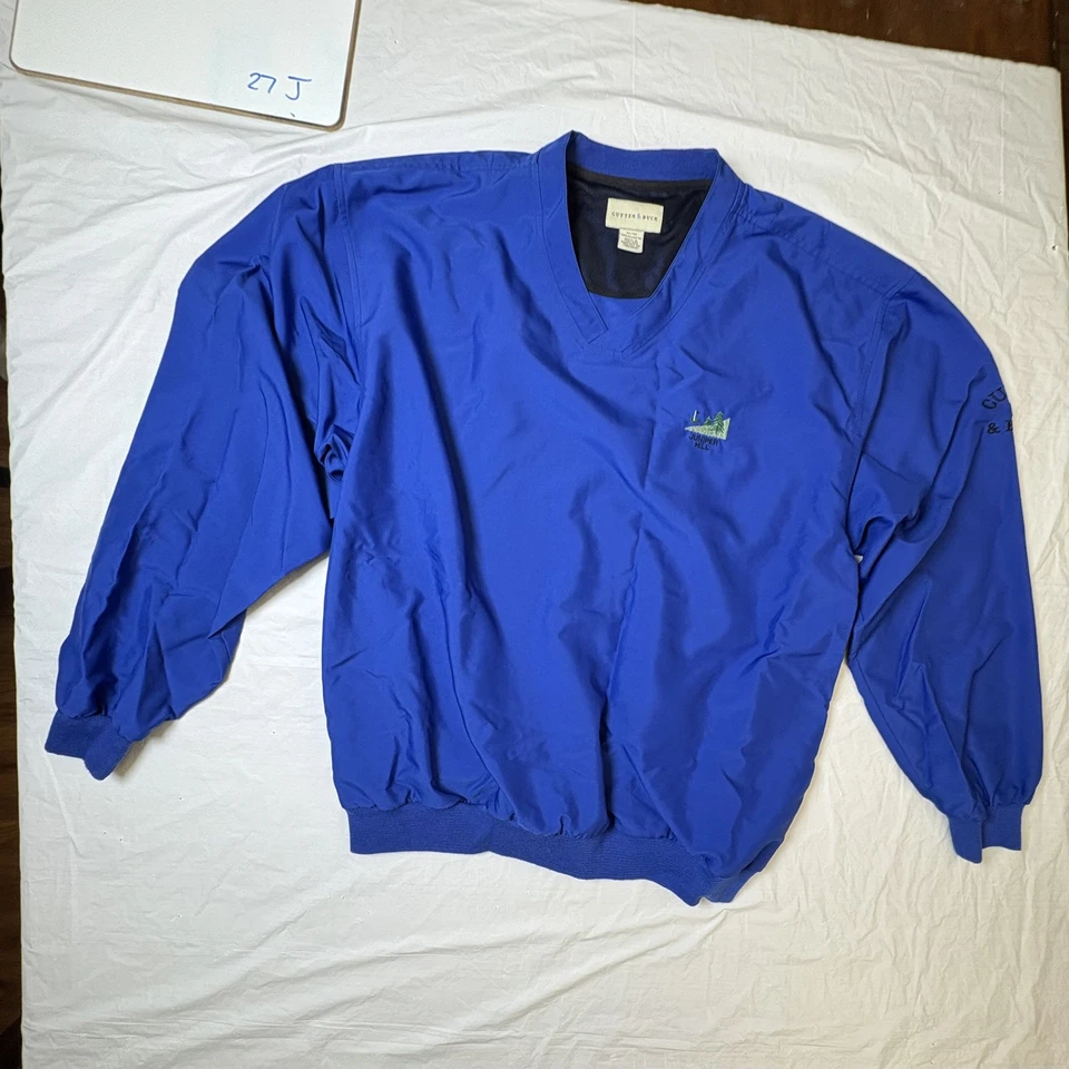 VTG Cutter & Buck Mens Blue golf pullover windbreaker size Medium Juniper Hill - Image 3 of 4