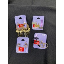 Bundle Lot of Claire's Boutique Earrings Jewelry 8 pair pierced ears NEW NIP