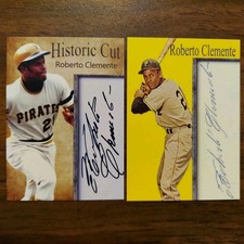 2 Roberto Clemente PIRATES Rare Limited Edition ICONIC HISTORIC MLB Promo Cards