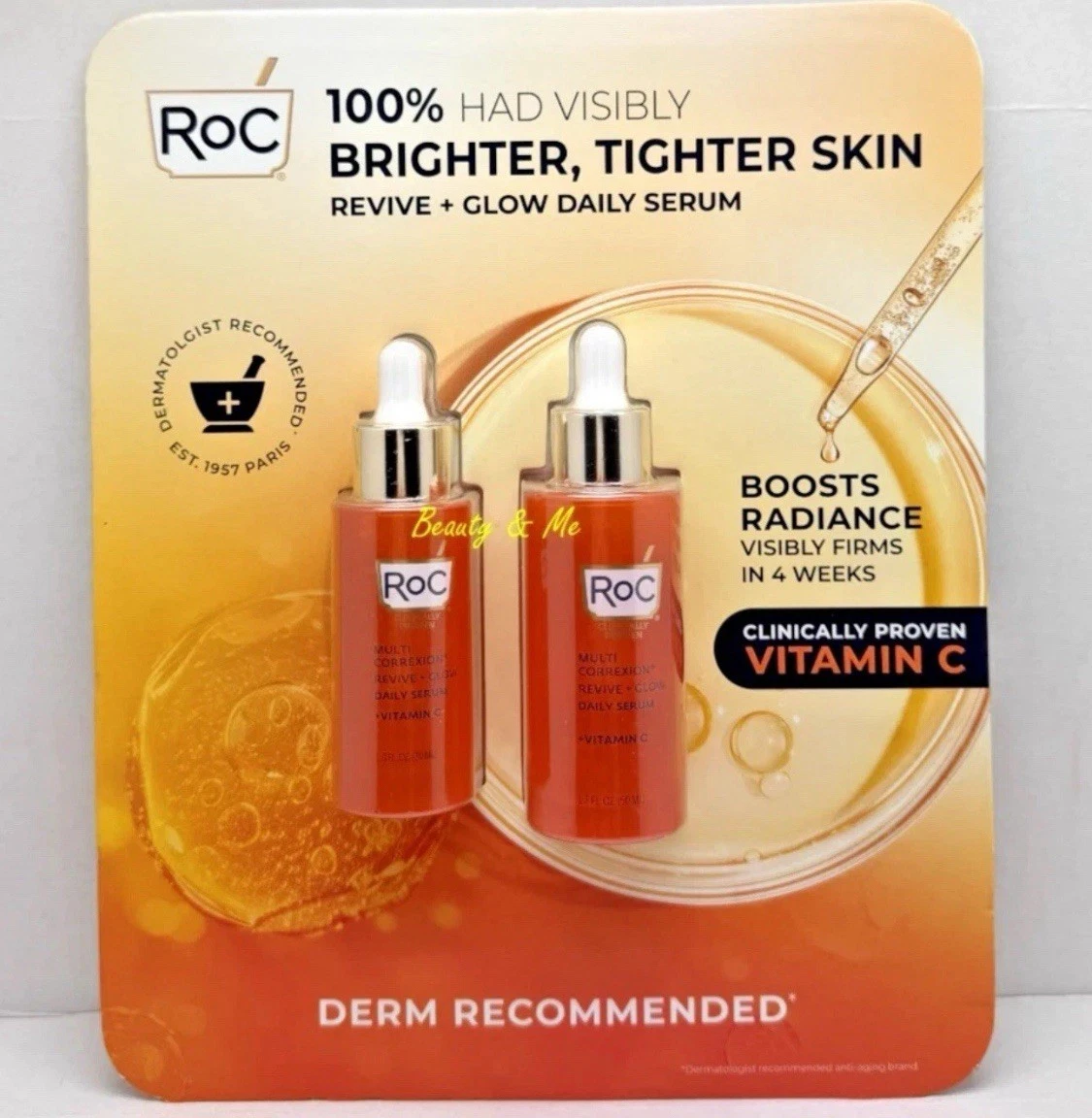 NEW RoC Vitamin C Serum 2-Pack(1.7 oz + 1 oz) Revive +Glow Daily Brightening Set
Opens in a new wind