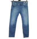 DIESEL BELTHER Men Jeans Size W31 L30 Regular Slim Fit Tapered Blue Stretch