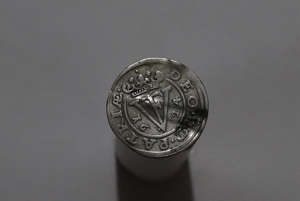 🧭 🇩🇪 GERMANY BRAUNSCHWEIG 2 MARIENGROSCHEN 1624 RARE VARIETY B86 WR16 - Image 2 of 3