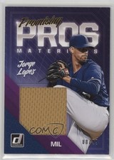 2018 Panini Donruss Promising Pros Materials Jorge Lopez #PPM-JL yf0