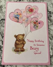 Birthday Someone Special Mary Hamilton Bear 5”x7” Hallmark Mary Greeting Card