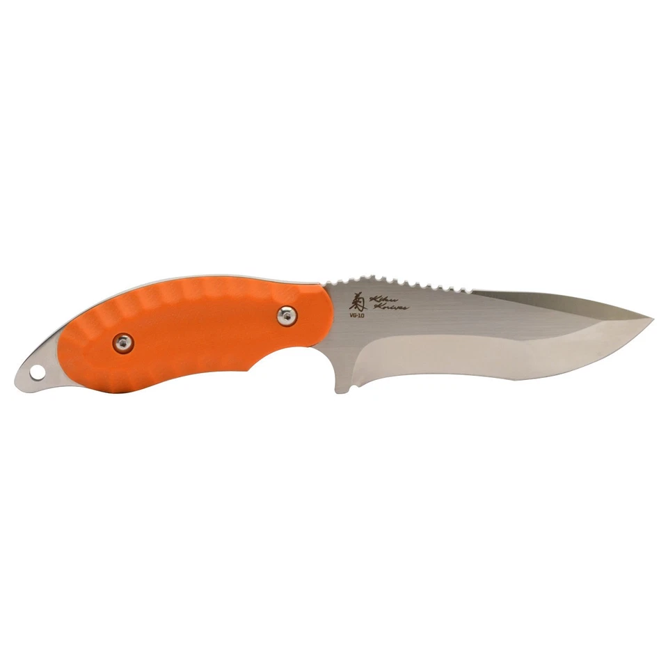 SOG Knives Kiku FX KU-2024 CPM-S35VN Stainless Orange G-10 Fixed Blade Knife - Image 3 of 4