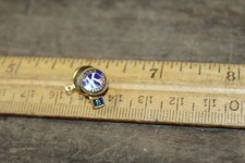 Vintage Enamel Gold Tone Kiwanis International Pin Tie Tack 8 Years (NO CHAIN)