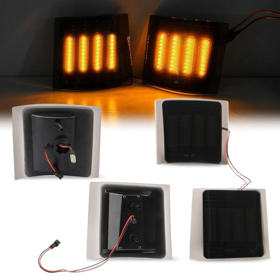 Led Side Marker Signal Lamps for 1994-1998 Chevy Sliverado Chevy C/K 1500 2500 Foto 2 de 4