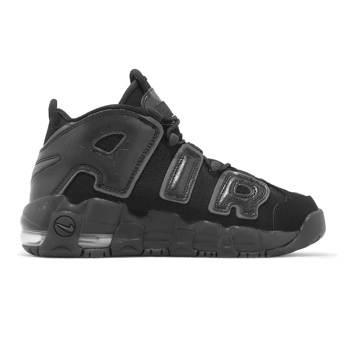 Nike Air More Uptempo GS Black Anthracite Kids Youth Casual