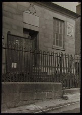 Glas magische Laterne Dia WIRKWORTH MOOT HALL UM 1910 ALTES FOTO DERBYSHIRE