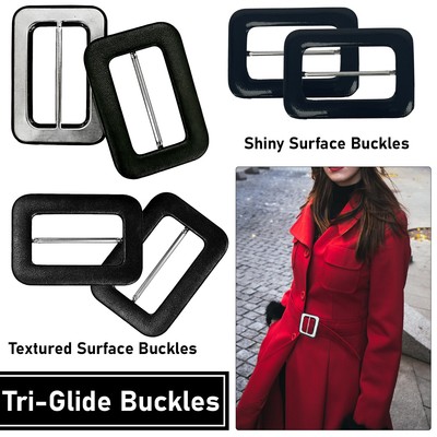 KUNSTSTOFF DELRIN 3 BAR SLIDES TRI GLIDE SCHNALLEN SCHWARZ GURTBAND GURT SCHWARZ DELRIN