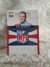 2011 Donruss Elite Rookie NFL Shield #34 Kyle Rudolph RC Vikings 61/999