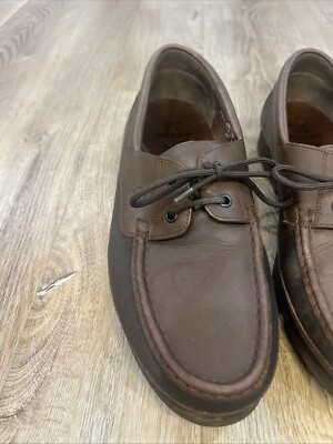 Mephisto Spinnaker Men’s Genuine Leather Boat Shoes Air-Relax Brown Size 12 EUC Mephisto Spinnaker Air Relax Brown Leather Boat Deck Shoes  main image 2