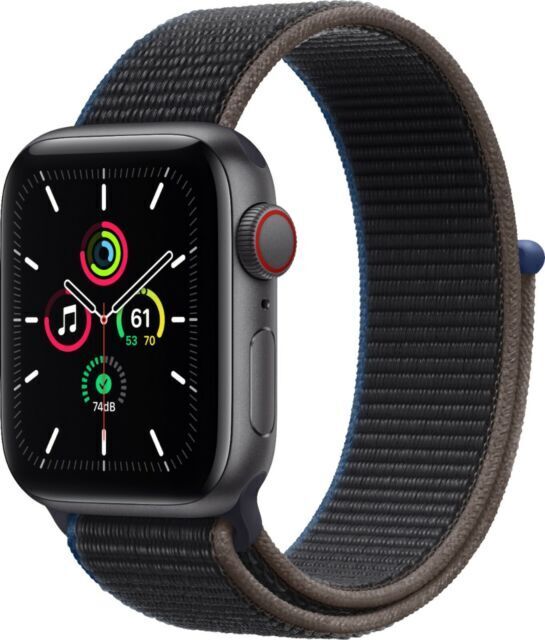 Apple Watch SE 40mm SG Space Gray Aluminum Case Midnight Sport 