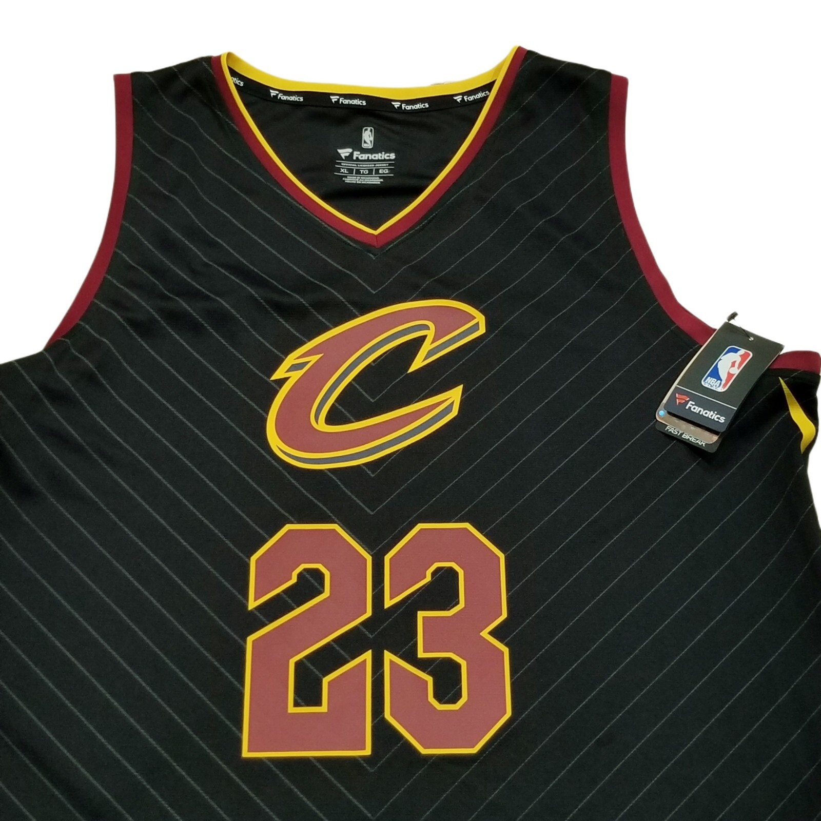 Lebron James Cleveland Cavs YOUTH Fanatics Fast Break jersey New with Tags  BLACK