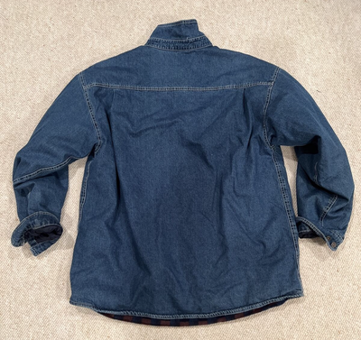 lined denim shirt jacket mens