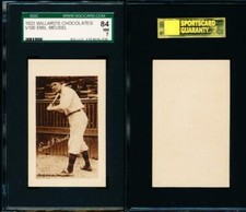 V100 1923 Willards Chocolates Emil Meusel Irish SGC 84 NM 7 Near-Mint NY Giants