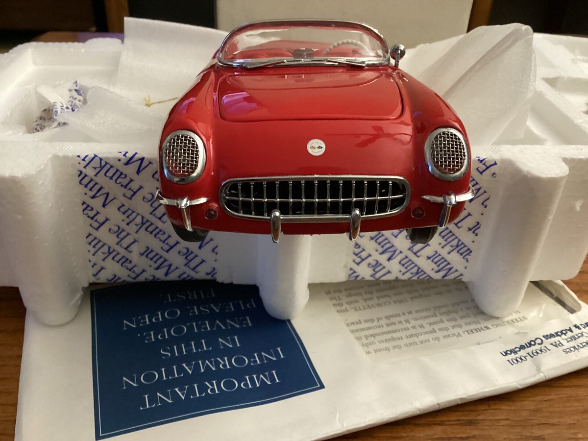 Franklin Mint 1954 Chevrolet Corvette Convertible 1/24 Red