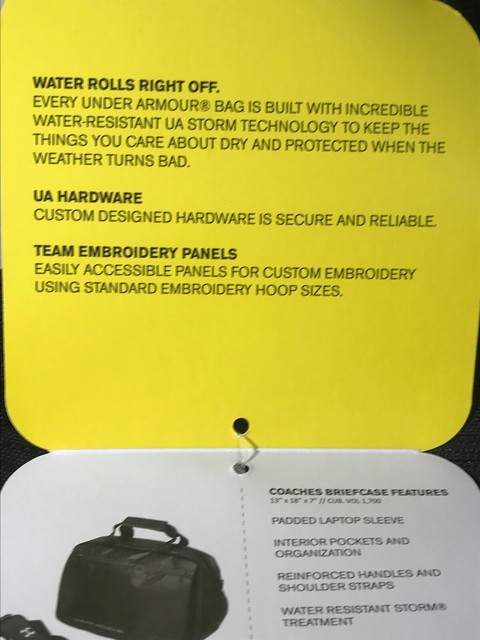 under armour coaches briefcase