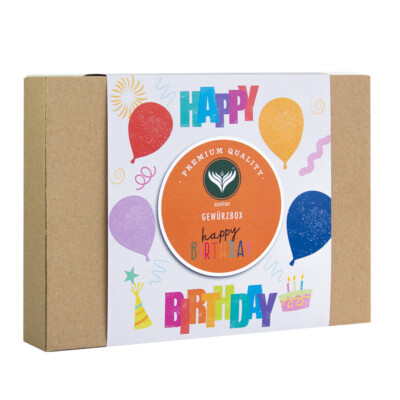 Azafran Gewürze Set Happy Birthday, Geburtstags Geschenkset