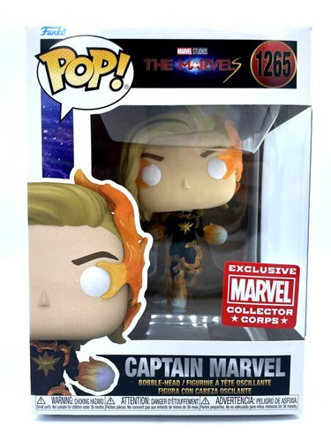 Funko Pop Collector Corps The Marvels Captain Marvel 1265 New figure bobble